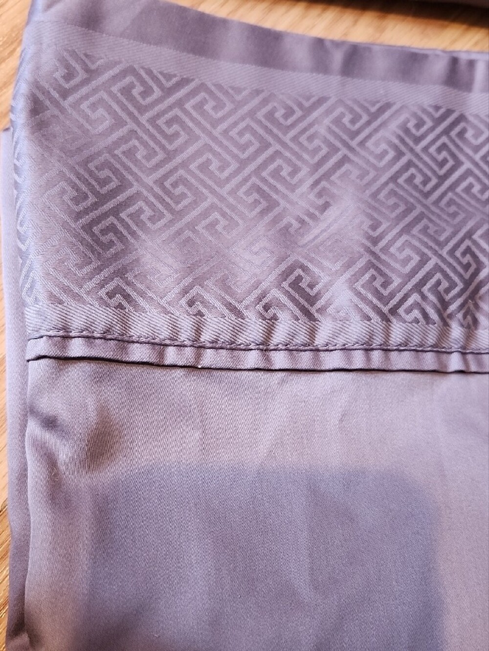 Charisma Mauve Purple Pillow Shams with Satin Sheen - Picture 2 of 6
